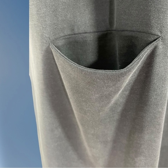 Tahari T-shirt Dress with Pockets Charcoal Grey Size X-Large - Picture 7 of 14